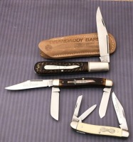 Camillus Grandaddy Barlow, Wiss Whittler and Schrade Jim Bowie