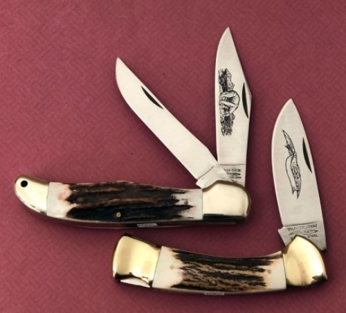Pair of Parker Stag Folding Hunters