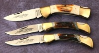 Three Sandbar Stag (Bone) Parker Lockbacks