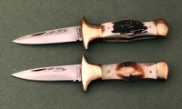 Pair of Parker lockback folding boot knives