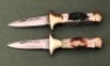 Pair of Parker lockback folding boot knives