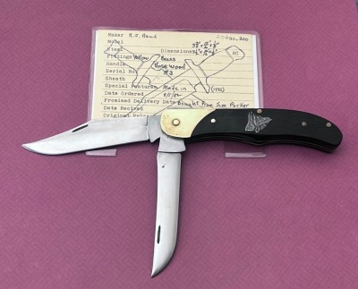 RJ (Bob) Read Handmade Two Blade Folding Hunter