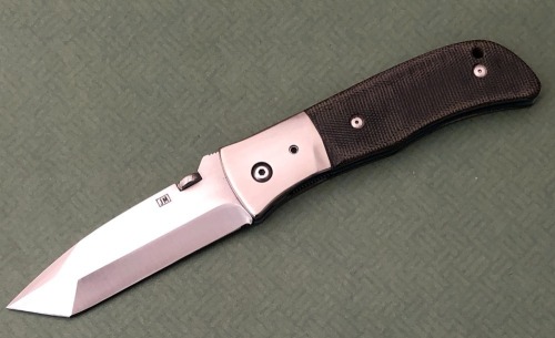 Jim Matthes Handmade Tanto Micarta Handle Locking Liner