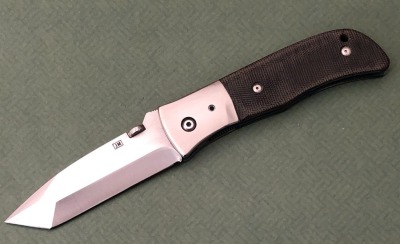 Jim Matthes Handmade Tanto Micarta Handle Locking Liner