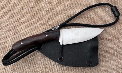 Joey Lynn (Forged In Fire competitor) Handmade Neck Knife - 2