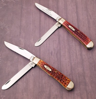 Pair of Case Bone 6254 Trappers