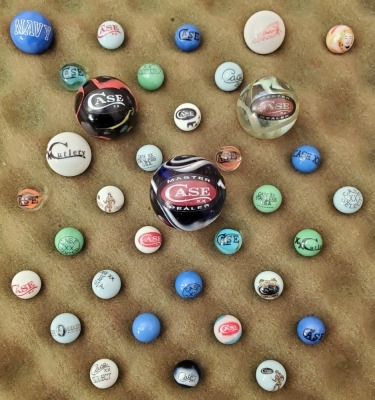 Thirty Five Case Marbles