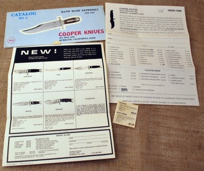 1970 Cooper Knives Catalog Brochure