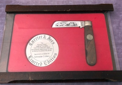 Schrade Currier & Ives Flying Cloud Commemorative Knife