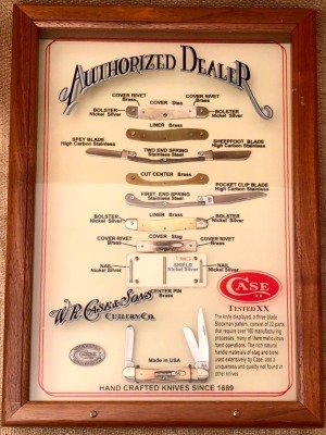 2000 Case Authorized Dealer "Anatomy of a Knife" 5318ss