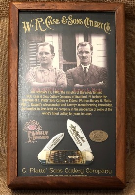 Case Family Brands C Platts' Sons Bone Elephant Toe Commemorative