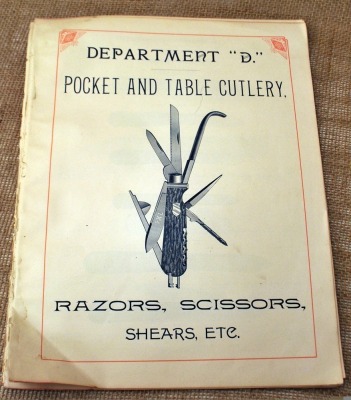 CW Hackett Hardware Dept D Razors, Scissors, Shears, Etc. Pages From a Vintage Catalog