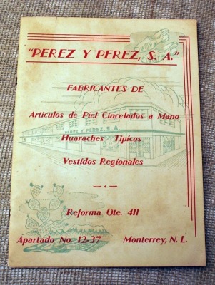 Perez and Perez Catalog for Leather Goods, Shoes, and Knives