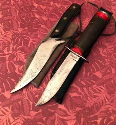 Pair of Schrade USA Fixed Blades