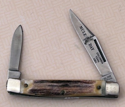 Colonel Coon Stag Two Blade Mule Day Stockman