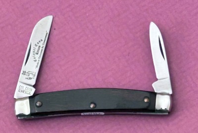 Colonel Coon Brown Wood Two Blade Congress