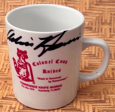 Colonel Coon Coffee Mug Signed by Adrian Harris