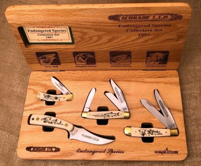 Schrade Endangered Species Collectors Set 1997