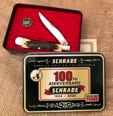 Schrade USA 97OT 100th Anniversary in Collectible Tin