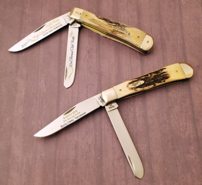 2 Case Soddy Daisy Club Stag Trappers, 2000 & 2017