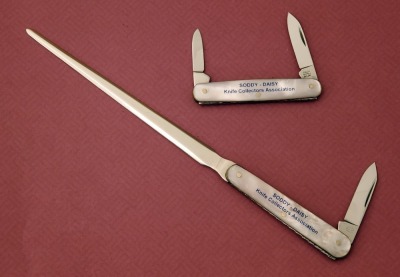 Pair of Imitation Pearl Handle Soddy Daisy Collectors Association