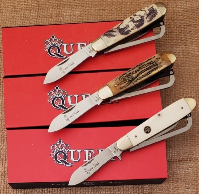 Three Queen Chicken-Fighters Knives