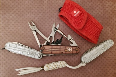 Three Swiss Army Knives