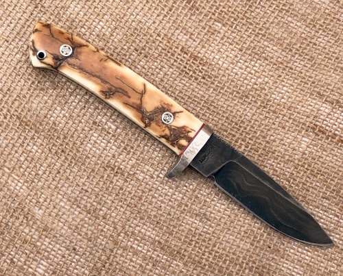 Baumgardner Handmade Mammoth Bark, Damascus Hunter