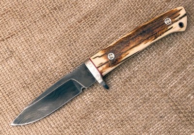Baumgardner Handmade Mammoth Bark, Damascus Hunter - 2