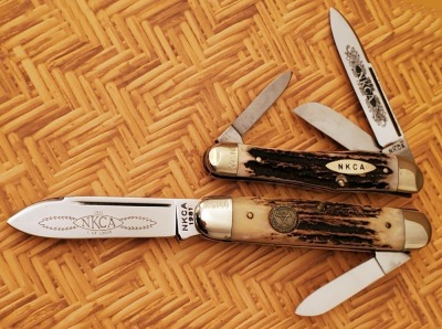 Pair of stag NKCA Club Knives
