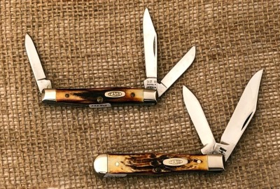 Pair of Case Stag, 5225 1/2ss and a 5333ss