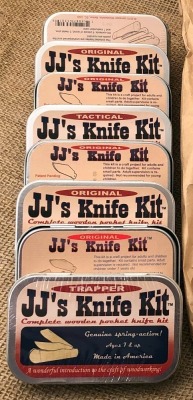 Six JJ's Wood Knife Kits
