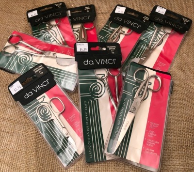 Nine Pair of da VINCI Scissors