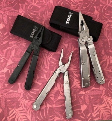 Three Sog Multitools