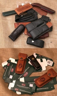Eighteen Various Sheaths and Ten Case Boxes