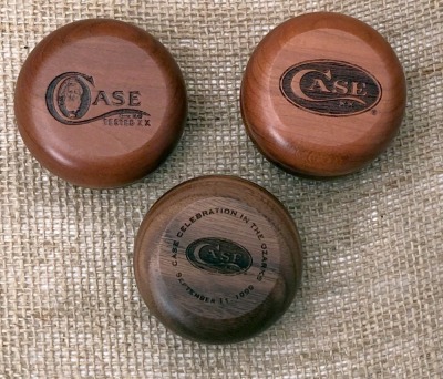 Three Case Wood Yoyo's