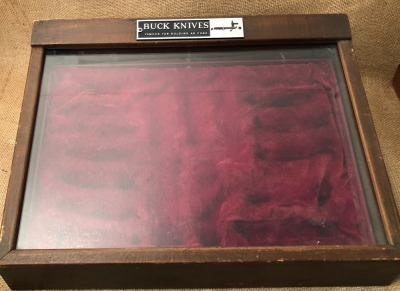 Buck Knives Vintage Counter Top Display Case