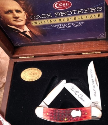 Case Commemorative William Russel Case Red Bone Sowbelly