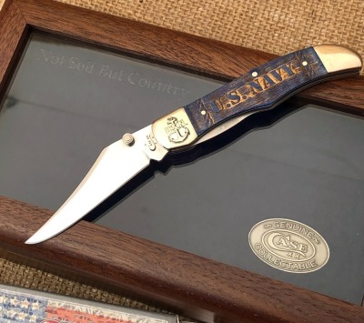 Case US Navy Commemorative Mid-Folding Hunter