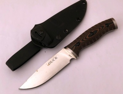 Buck 853 Micarta Handle Drop Point Hunter