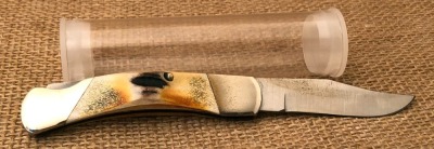 Clark Cutlery 505 Stag Handle Lockback