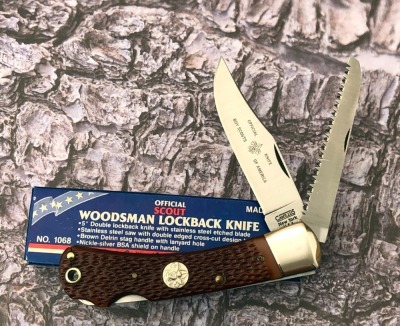 Camillus Official BSA Woodsman Lockback