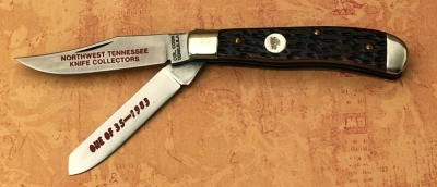 Colonel Coon Red Bone Pick bone Handle Trapper