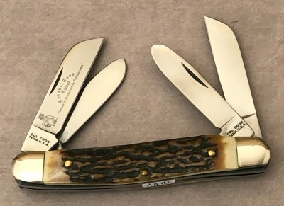 Colonel Coon Stag Four Blade Serpentine