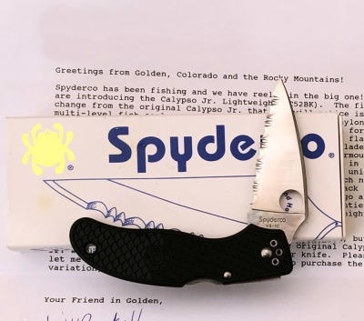Spyderco Calypso Jr* MultiPar bidding. See Lot 450 for details