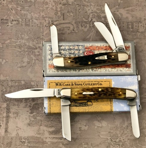 2 Case Bone Stockman 6318ss