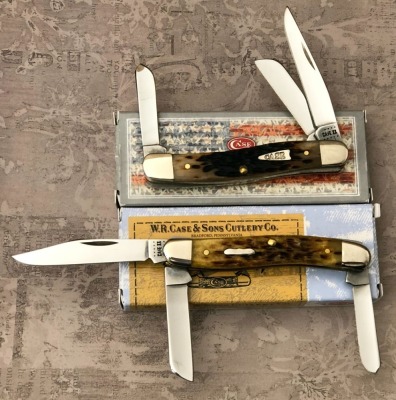 2 Case Bone Stockman 6318ss