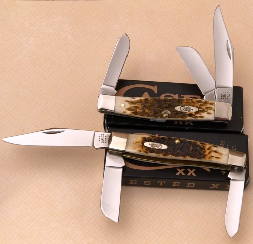 Pair of 6375ss Large Bone Stockman's