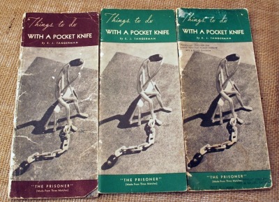 3 Remington 1934 Whittling Guide :Things to do with a Pocket Knife"