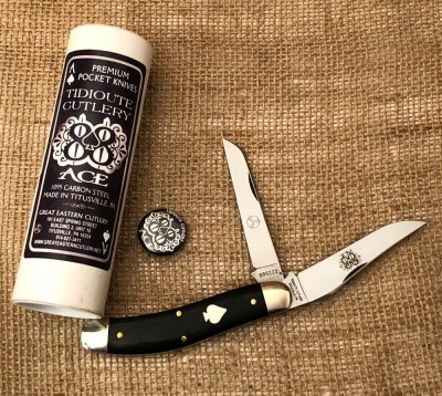 GEC 888222 Black Linen Micarta Bayou Trapper